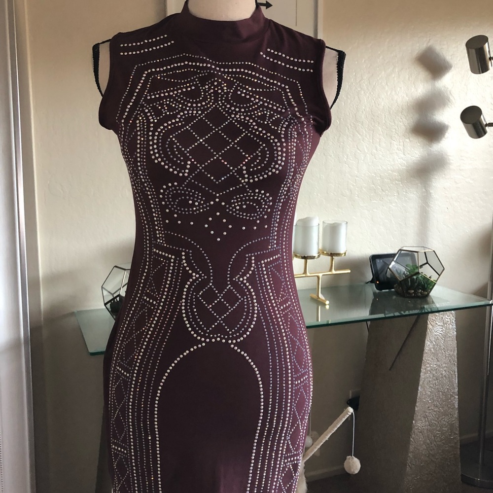 Mini dress with sparkling details